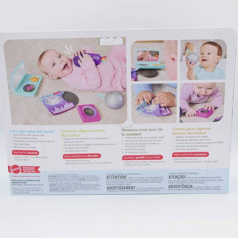 Fisher-Price DJ Gift Set 6 Pc for Ages 3m+ Develops Sensory & Fine Motor Skills